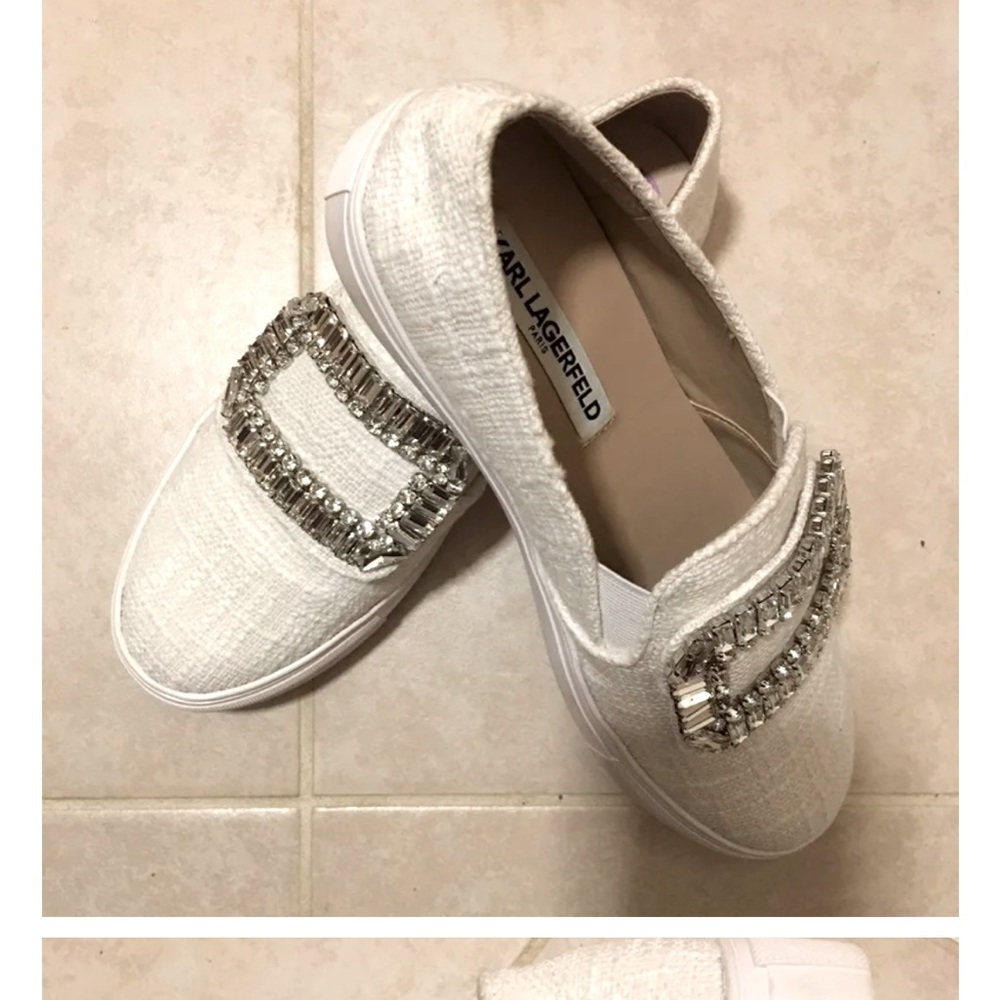 karl lagerfeld shoes tweed pre love